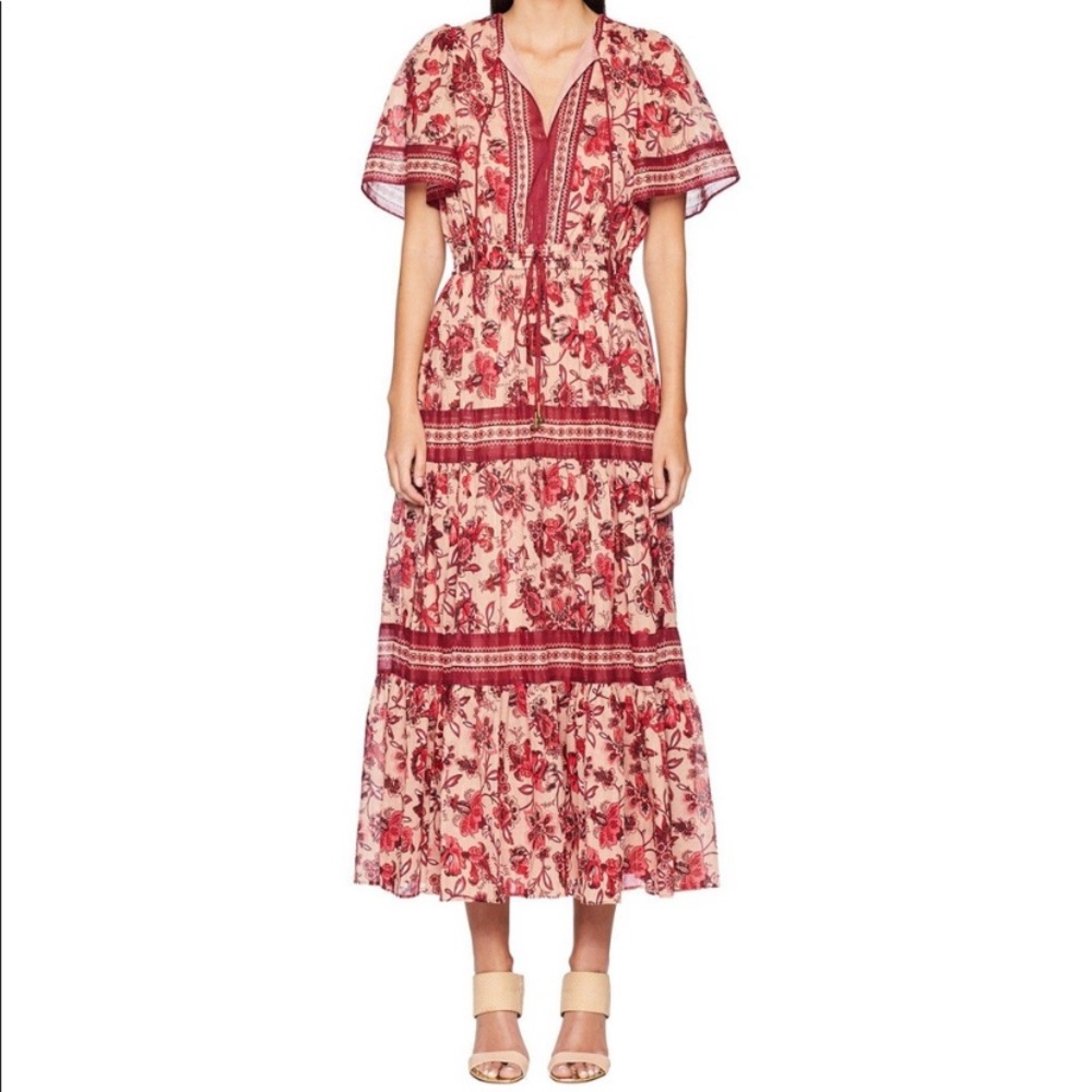 Kate Spade Paisley Blossom Floral Long Dress - Picture 5 of 6